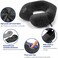 Rewondah Inflatable Travel Pillow, Inflatable Neck Pillow for Traveling Airplane, Travel Pillow Inflatable with Soft Velour Washable Cover, U Shape Blow Up Neck Pillow for Airplanes Train Car Travel