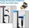 محول Duttek 8K بزاوية 90 درجة HDMI ذكر إلى أنثى، إصدار 2.1، موصل موسع HDMI مسطح على شكل حرف L بزاوية سفلية للتلفزيون، Roku، Fire Stick، Chromecast، Switch، الكمبيوتر المحمول، الكمبيوتر الشخصي (عبوة من