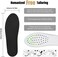 WLLHYF 1 Pairs Memory Foam Shoe Insoles, Cropable Shock Absorption Inserts Arch Support Cushioning Sports Insoles Soft Comfortable Replacement Insoles for Men Women Men: UK 6-11
