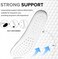 WLLHYF 1 Pairs Memory Foam Shoe Insoles, Cropable Shock Absorption Inserts Arch Support Cushioning Sports Insoles Soft Comfortable Replacement Insoles for Men Women Men: UK 6-11