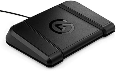وحدة تحكم استوديو Elgato Stream Deck Pedal بدون استخدام اليدين، مزودة بثلاثة مفاتيح قدم ماكرو، لتفعيل الإجراءات في التطبيقات والبرامج مثل OBS وTwitch وYouTube وغيرها، متوافقة مع أجهزة Mac وPC، لون أسو