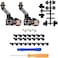 مجموعة أزرار الكتف eXtremeRate Clicky Hair Trigger لجهاز تحكم PS5 (BDM-010BDM-020)، وكابل Flashshot Trigger Stop Flex المخصص لجهاز تحكم PS5