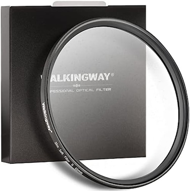 Walking Way 82 mm Mist Effect Diffusion Filter - Strong Mist Filter Lightweight Softener White Diffusion Soft Filter - Soft Focus Fog Filter for Digital DSLR Camera (Medium-Soft 2.82 mm