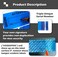 ILMBVM Security Warranty Void Stickers Non Transfer Tamper Evident Labels Triple Serial Numbers Seal Sticker Large 35x120 mm(50PCS,Blue