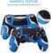 غطاء حماية سيليكون مضاد للانزلاق لجهاز تحكم PS4 DualShock 4 من CHIN FAI، متوافق مع أجهزة تحكم Sony PS4/PS4 Slim/PS4 Pro المزودة بـ 8 مقابض للإبهام (لون أزرق مموه [ألعاب الفيديو])