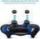 غطاء حماية سيليكون مضاد للانزلاق لجهاز تحكم PS4 DualShock 4 من CHIN FAI، متوافق مع أجهزة تحكم Sony PS4/PS4 Slim/PS4 Pro المزودة بـ 8 مقابض للإبهام (لون أزرق مموه [ألعاب الفيديو])