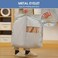 Perber Dress Bags for Gowns, 65'' Long Garment Bags for Hanging Clothes, Dress Garment Bag, Grey Dress Cover with Clear Window for Dresses, Coats, Uniforms - 5 Pack