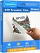 Yamation DTF Transfer Film Glossy: 8.5" x 11"inch 50 Sheets PET Paper Glossy Clear Cold Peel Direct to Film Transfer Film for Tshirt