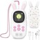 ChenFec 16GB Music MP3 Player for Kids, Cute Bunny Kids Music MP3 Player with Bluetooth, MP3MP4 Players with Speaker, MP3 Player with FM Radio, Recordings, Alarm, Pedometer, Stopwatch, Support up to 1