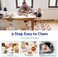 Blissful Diary Baby Splat Mat for Under High Chair, 51 x 51 Inch Boho Splash, Waterproof and Washable Spill Mat, Anti-Slip Floor Protector
