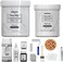 NADAMOO White Marble Countertop Paint Kit for Kitchen Bathroom, Counter Top Refinishing Kit Cover Up to 35 SQ. FT.