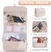 OlarHike 8 Packing Cubes for Travel, 4 Sizes (Extra Large, Large, Medium, Smallfor Luggage Organizer Set, Travel Accessories and Essentials, Carry On Suitcases, Cream