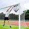 أهداف تدريب كرة القدم TopShot برؤوس راتنجية - معدات تدريب كرة القدم - صناديق علوية - تصميم متين - أحزمة طويلة للغاية - طقم من قطعتين مع حقيبة حمل