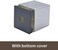 غطاء علبة مناديل على شكل حرف Y، حامل مناديل وجه مربع للتخزين، مناسب لأحواض الحمام، والأسطح، والخزائن، والطاولات الجانبية، وغرف المعيشة، والمكاتب - فضي