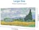 Cayiibe Van Gogh Wheat Field with Cypresses Mouse Pad Extended Large Gaming Mousepad XL Big Long Oversized Desk Mat Stitched Edges 31.5 X 11.8 Inch for Home Office