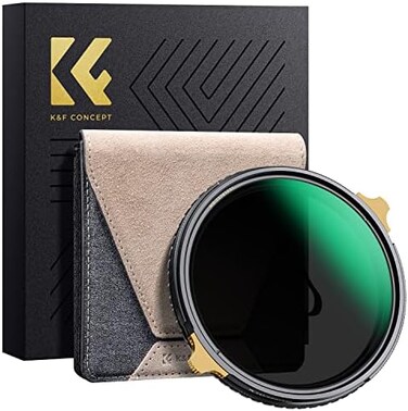 K&amp;F Concept KF Concept Nano-X PRO 2 in 1 Variable Circular Polarizing Filter ND2-32 (1-5 Stops, ND2-32CPL Filter with 36-Layer Nano Coating Optical Glass for Lenses 82mm