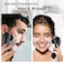 Orauley Facial Cleansing Brush, Electric Face Scrubber Rechargeable Exfoliator IPX-7 Waterproof Rotating Cleanser for Exfoliating, Massaging and Deep Cleansing for WomenMen with 4 Brush Heads Black