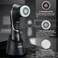 Orauley Facial Cleansing Brush, Electric Face Scrubber Rechargeable Exfoliator IPX-7 Waterproof Rotating Cleanser for Exfoliating, Massaging and Deep Cleansing for WomenMen with 4 Brush Heads Black