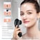Orauley Facial Cleansing Brush, Electric Face Scrubber Rechargeable Exfoliator IPX-7 Waterproof Rotating Cleanser for Exfoliating, Massaging and Deep Cleansing for WomenMen with 4 Brush Heads Black