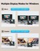 GIISSMO USB C Docking Station Dual Monitor, 10 in 1 Laptop Docking Station for Windows with 2 HDMI 4K, RJ45, 10Gbps USB C/USB A 3.1, 100W PD, USB 2.0, SD/TF Slots for MacBook/Dell/HP/Lenovo/Surface