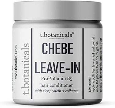 t.botanicals Chebe Leave In Conditioner Hair Growth with Provitamin B5, Thickening Strengthening Chebe Butter, Chebe Powder, Chebe Oil, Silk Amino Acids, Collagen (Lavender, 8 oz