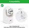 wochel Flexible Tripod for Infant Optics DXR-8 and DXR-8 Pro, Baby Monitor Holder Crib Mount Without Tools or Wall Damage