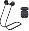WOFRO Anti-Lost Strap for Galaxy Buds 2 Pro (2022, Sports Soft Silicone Lanyard Accessories Compatible with Samsung Galaxy Buds Pro 2 True Wireless Bluetooth Earbuds Neck Rope (Black, In Ear