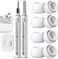 Pohgelan Compatible with AirPods Pro 2nd/1st Generation Replacement Ear Tips,with Noise Reduction Holewith and Cleaner kit,Built-in dust Guard Screen,for USB-C Charging Case,3 Sizes (S/M/L-Whiite
