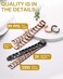 Feraco Men's Copper Magnetic Bracelet Elegant 99.99% Solid Copper Bracelets with Double-Row Strong Magnets, Magnetic Field Therapy Jewelry, Magnetic Field Therapy Jewelry