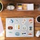 APAREAL 100Pcs World Travel Stickers Pack, Waterproof Vinyl Travel Map Stickers for Suitcase, Bicycle, Laptop, Water Bottle, Notebooks, Diary, Journaling, Scrapbooking, Aesthetic Vintage Tourism Decal