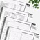 Asten Planner Undated, Daily Planner Agenda with To Do List, Hourly Schedules for Women and Men, Spiral Appointment Book with Elastic Closure, Inner Pocket 8.5" x 11" (Black