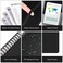 Asten Planner Undated, Daily Planner Agenda with To Do List, Hourly Schedules for Women and Men, Spiral Appointment Book with Elastic Closure, Inner Pocket 8.5" x 11" (Black