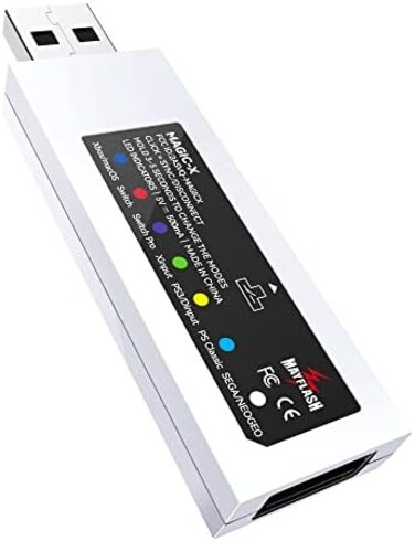 محول MAYFLASH MAGIC-X اللاسلكي بتقنية بلوتوث ومنفذ USB لأجهزة Xbox Series S/X وXbox One وSwitch وmacOS وWindows وRaspberry Pi، متوافق مع PS5 وPS4 ووحدة تحكم Xbox بتقنية بلوتوث وغيرها.