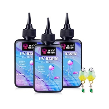 راتنج LET'S RESIN UV، مُحسّن 300 غرام، صلب منخفض اللزوجة