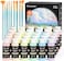 Shuttle Art 40 Pack Pastel Acrylic Paint Set, 30 Colors, 60ml/2oz Bottles, High Viscosity, Water-proof Paint With 10 Paint Brushes for PaintingCrafting on Canvas, Rock, Ceramic, Fabric