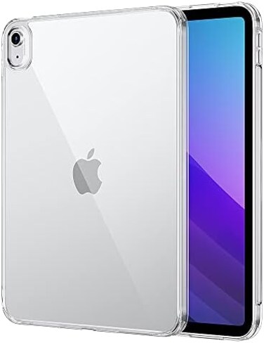 جراب ZERODAMAGE SAHARA، غطاء صلب هجين مرن لجهاز Apple iPad 10.9 بوصة (الجيل العاشر 2022) [مصد مقاوم للصدمات] غطاء متين مضاد للانزلاق - شفاف