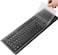 MUBUY-GOL MUBUY Clear Desktop Computer Keyboard Cover for 104/107 Keys Standard Desktop Keyboard Reusable Waterproof Keyboard Cover