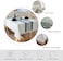 Laolitou Rustic Tablecloth Cotton Linen Waterproof Tablecloths Burlap Table Cloths for Kitchen Dining Cloth Table Cloth for Rectangle Tables Light Grey Stripes Rectangle,55"x120",10-12 Seats