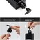 Segbeauty Square Soap Dispenser Black, 3pcs 16.9oz Refillable Shampoo and Conditioner Bottles, 500ml Empty Reusable Plastic Pump Bottle Bathroom Shower Dispenser Set for Body Wash Liquid Gel Lotion
