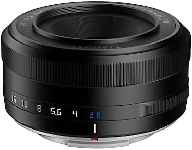 TTartisan 27mm F2.8 Autofocus Lens, Compatible with Fuji X-Mount Cameras XS10 X-A5 X-A7 X-M1 X-M2 X-E4 X-T1 X-T10 X-T2 X-T20 X-T3 X-T4 X-T100 X-T200 X-T30 X-Pro1 X-Pro2 X-Pro3 X-E1 Black