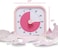TIME TIMER Home MOD - 60-Minute Visual Timer for Children - Homeschool Supplies Study Tool, Timer for Children's Desk, Office Desk and Meetings with Silent Operation (Peony Pink, 9 x 5 x 9 cm