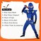 SATKULL Kids Ninja Costumes Set Halloween Ninja Cosplay Costume with Luxury Ninjas Accessories Toys for Boys Girls