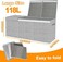 Pantryily Extra Large Toy Box for Girls Boys - Collapsible Kids Toy Chest Boxes Organizers and Storage for Nursery,Playroom,Office 35.8"x12.6"x16"(Grey