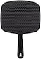 ForPro Professional Collection Premium Hand Mirror with Handle, 6.3" W x 9.6" L, Multi-Purpose Handheld Mirror with Distortion-Free Reflection, Black