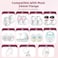 Nursi Luna 3 in 1 Flange Sizing Kit Ultimate with 10PCS Flange Inserts 13/15/17/19/21mmRulerCleaning Brush, Flange Insert Kit for 24mm Flange/Shield of Most Pumps, Compatible with Momcozy/Spectra/Mede