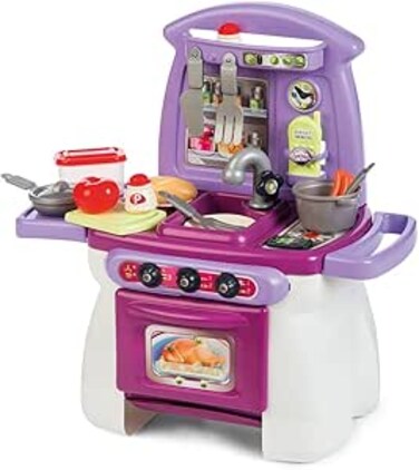 Chicos - Cook'Home My First Cook'Home Toy Kitchen , Children's Kitchenette Includes 17 Accessories , Cutlery, Dishes, Pot, Pan, Salt Shaker, Telephone and Many More Things , +18 Months (84018)