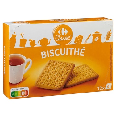 Carrefour Classic Tea Biscuits, 335g