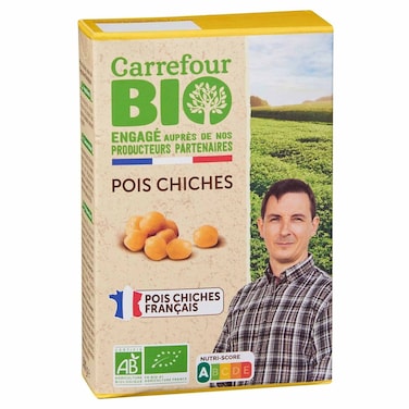 Carrefour Bio Organic Chickpeas, 500g