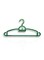 Plastic Hanger 18 Pieces Green