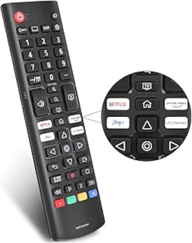Gvirtue Universal Remote Control Replacement for LG-TV-Remote All LG LED OLED LCD Webos 4K 8K UHD HDTV HDR Smart TV with Prime Video, Disney Plus, Netflix, LG Channels Button
